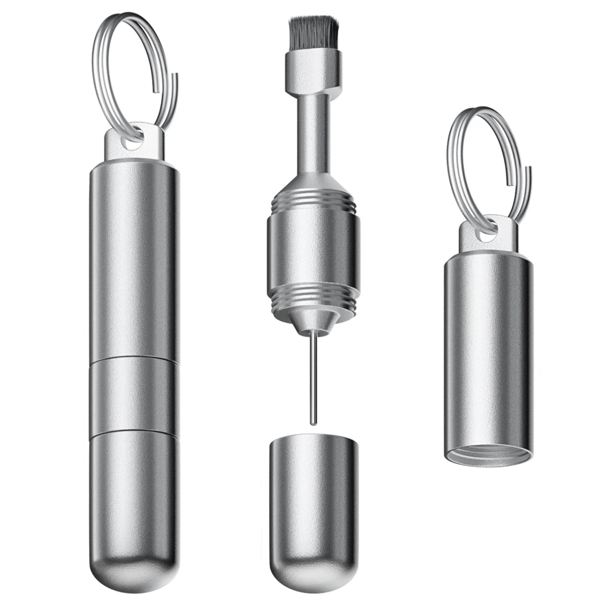 NovaCart 2-in-1 SIM Card Removal Tool & Cleaning Brush Keychain