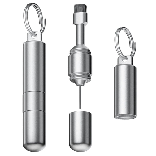 NovaCart 2-in-1 SIM Card Removal Tool & Cleaning Brush Keychain