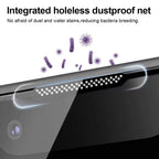 NovaCart 9H Tempered Glass Screen Protector for iPhone Auto Dust Removal Anti-Fingerprint HD Clarity Privacy Drop Protection Case-Friendly