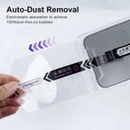 NovaCart 9H Tempered Glass Screen Protector for iPhone Auto Dust Removal Anti-Fingerprint HD Clarity Privacy Drop Protection Case-Friendly