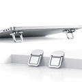 Universal Aluminum Folding Laptop Stand – Ergonomic Cooling Riser for Laptops